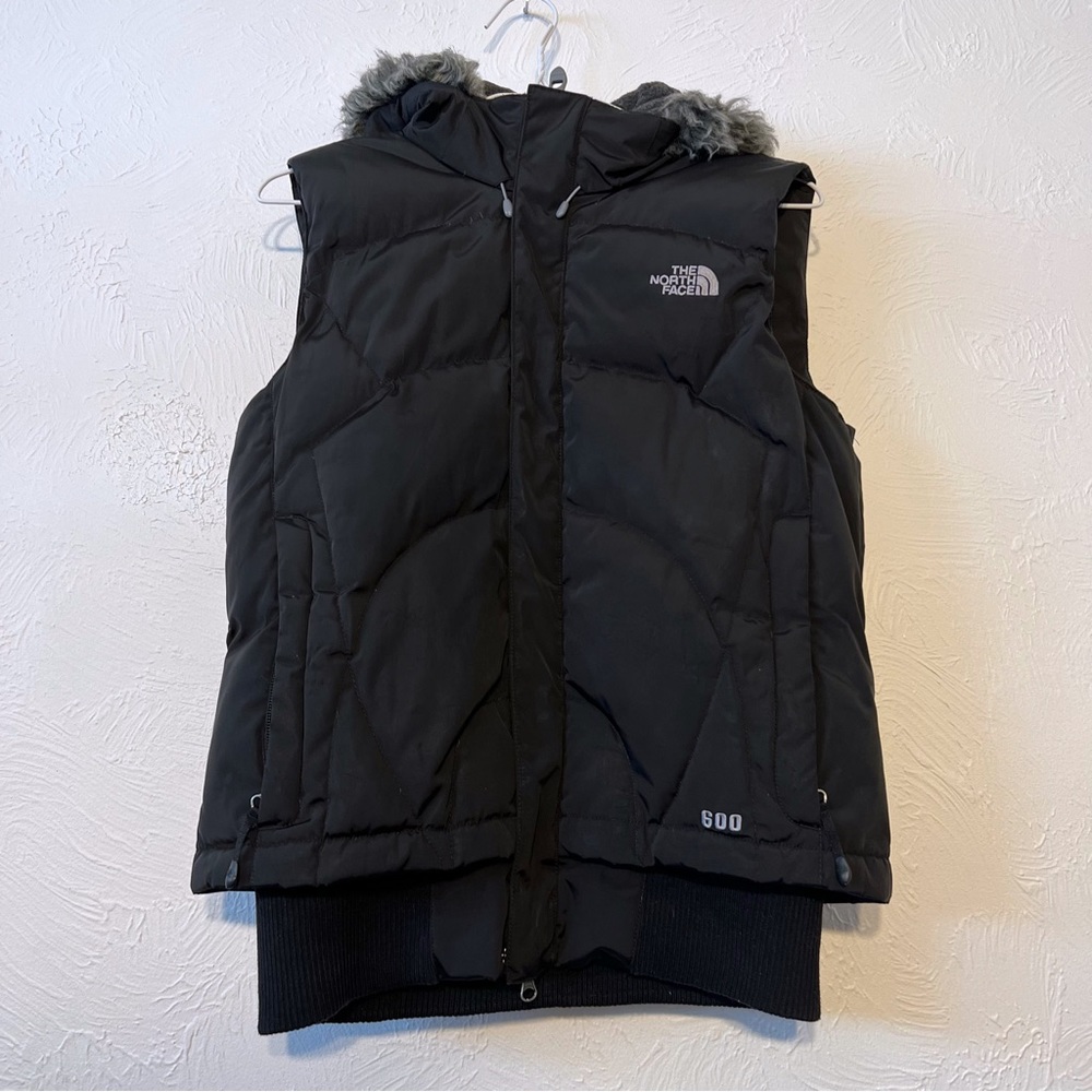 The North Face Women Size M Black Prodigy Hooded 600 Goose Down Puffer Vest